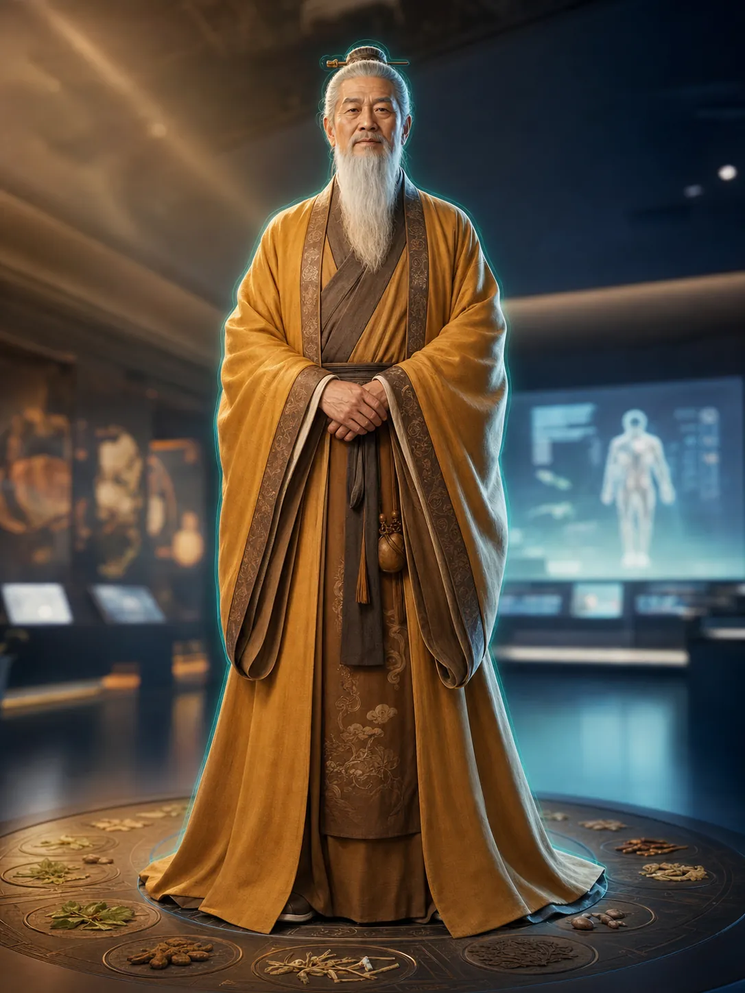 哈啰李时珍 AI 数智人 全身 IP · 大圣云数字人横向能力首发案例